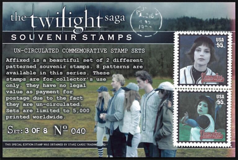 The Twilight Saga Souvenir Stamps – Vampire Baseball - Set 3 (Ashley Greene as Alice Cullen)
