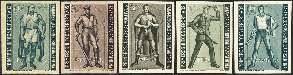 1951 Argentina – Pan American Games Stamp Series