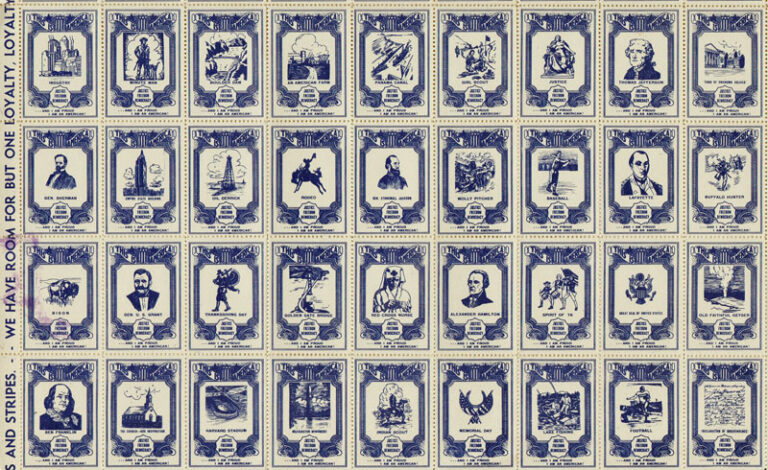 This is America – Stamp Sheet, including baseball