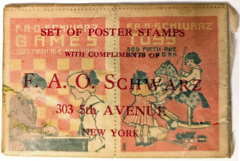 1915 FAO Schwarz Poster Stamps