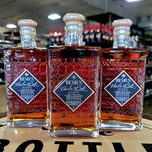 Babe Ruth Reserve Bourbon Bottles, by Remus