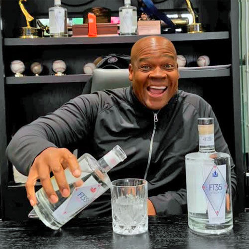 Frank Thomas with his FT35 Vodka