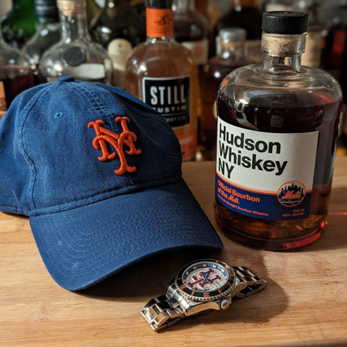 Hudson Whiskey NY featuring the New York Mets