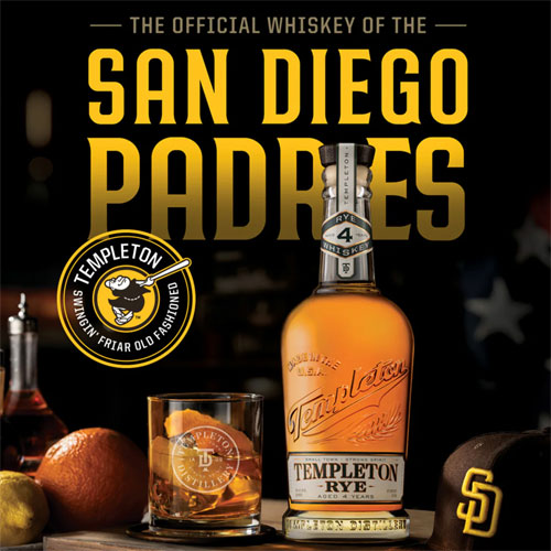 Templeton Rye, Official Whiskey of the San Diego Padres