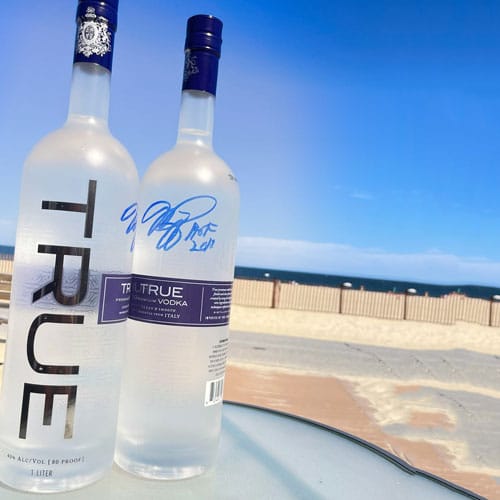 True Vodka Bottles Signed by Mike Piazza