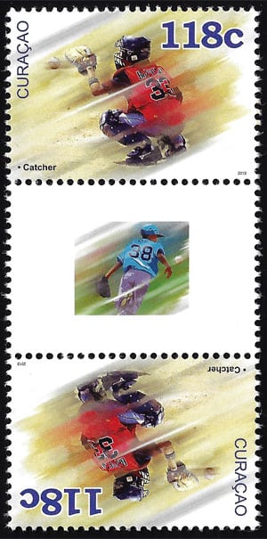 2013 Curacao – Catcher – 118c stamp strip