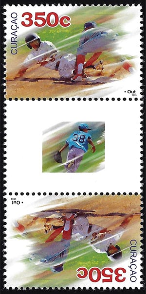 2013 Curacao – Out – 350c stamp strip