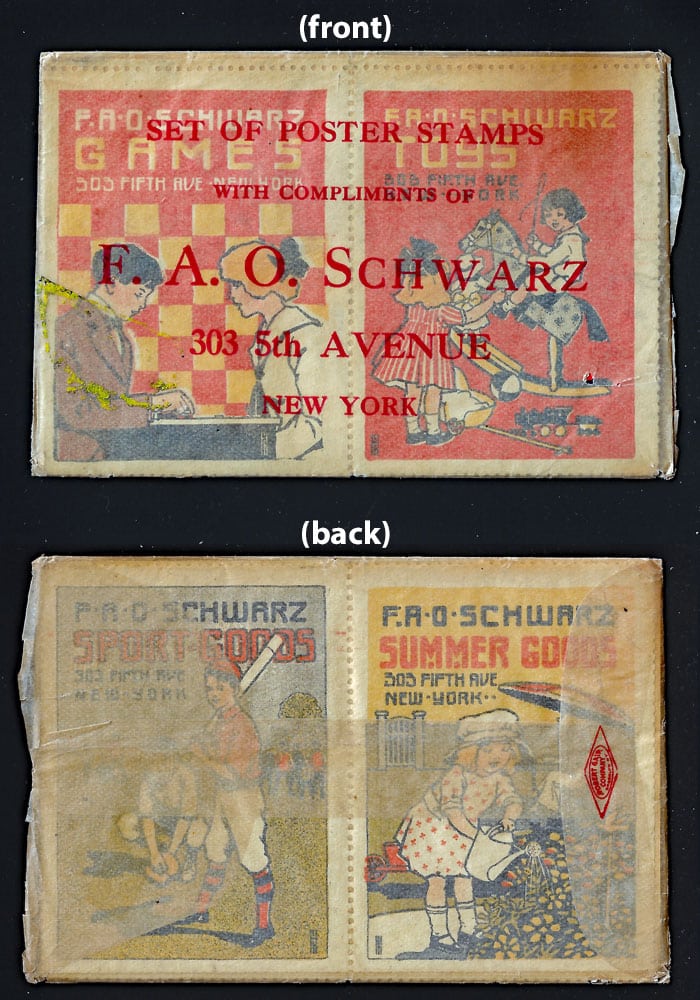 1915 FAO Schwarz – Set of Poster Stamps