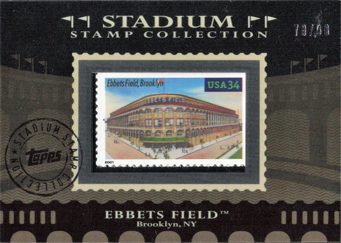 2009 Topps Stadium Stamp Collection - Ebbets Field (SSC10)