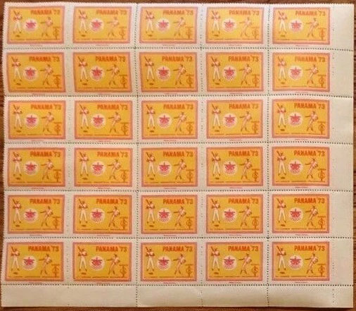1973 Panama – 7th Annual Bolivarian Games Sheet