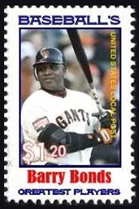 2013 U.S. Local Post – Baseball's Greatest Players, Barry Bonds