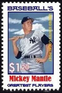 2013 U.S. Local Post – Baseball's Greatest Players, Mickey Mantle