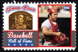 2017 U.S. Post – Baseball Hall of Fame, Johnny Bench