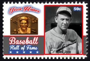 2017 U.S. Post – Baseball Hall of Fame, Jesse Haines
