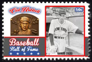2017 U.S. Post – Baseball Hall of Fame, Carl Hubbell