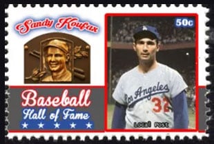 2017 U.S. Post – Baseball Hall of Fame, Sandy Koufax