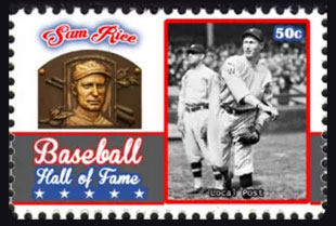 2017 U.S. Post – Baseball Hall of Fame, Sam Rice