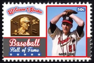 2017 U.S. Post – Baseball Hall of Fame, Warren Spahn