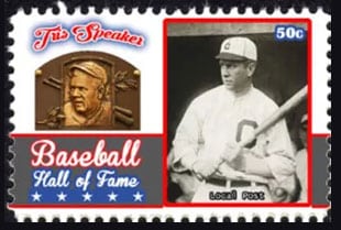 2017 U.S. Post – Baseball Hall of Fame, Tris Speaker
