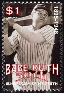 1998 U.S. Post – Babe Ruth – 50th Anniversary of Death, 2