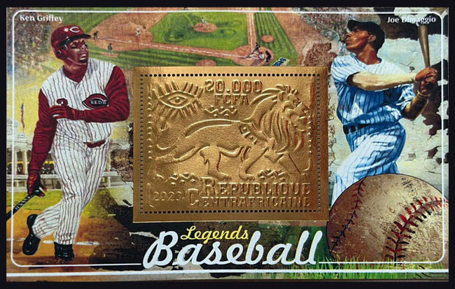 2023 Central African Republic – Ken Griffey, Jr. & Joe DiMaggio, Bronze