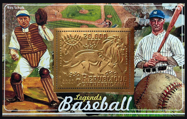 2023 Central African Republic – Ray Schalk & Lou Gehrig, Bronze