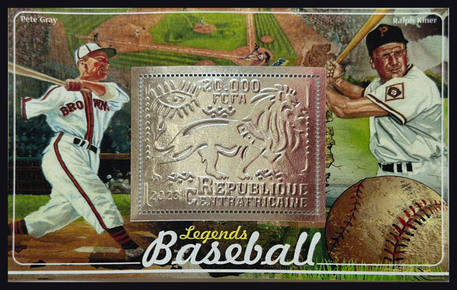 2023 Central African Republic – Pete Gray & Ralph Kiner, Silver