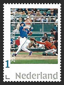 2025 Netherlands – Honkbal 3, Baseball Stamp