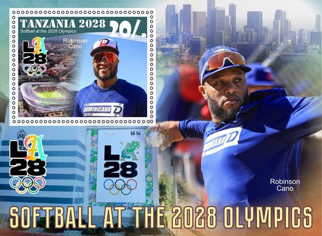 2025 Tanzania - Softball of the 2028 Olympics with Robinson Cano (1 value, A)