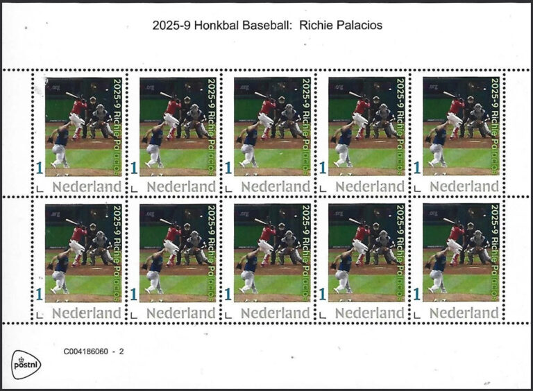 2025 Netherlands – Honkbal 9 with Richie Palacios, sheet (10 values)