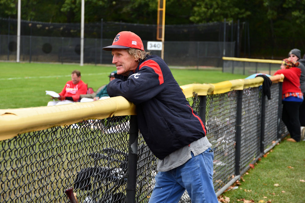 Curley Peterson Takes in the View at Adams Field in Quincy, MA