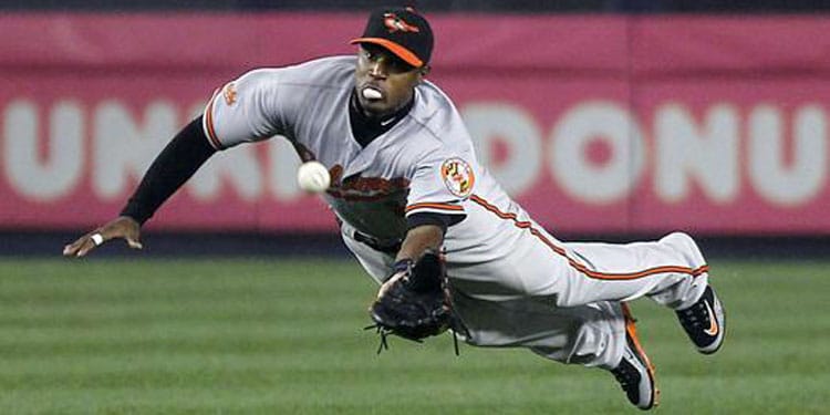 Adam Jones with the Baltimore Orioles