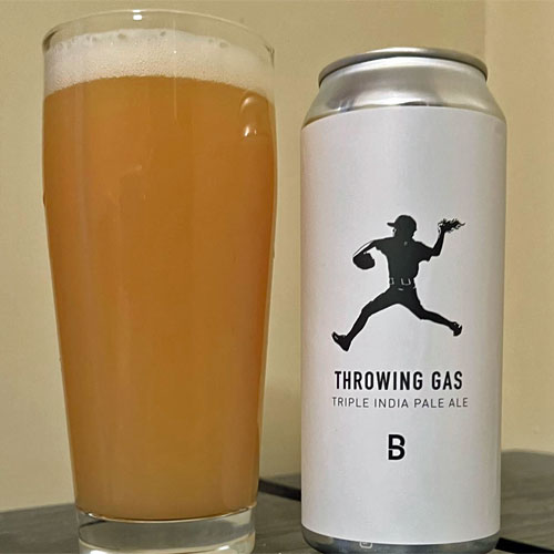Bakes Brewing – Throwing Gas Triple IPA in a Glass