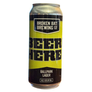 Broken Bat Brewing – Beer Here Ballpark Lager