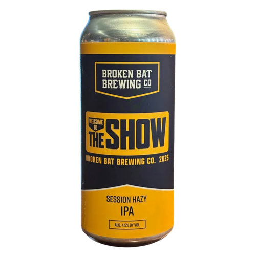 Broken Bat Brewing – Welcome to the Show Session Hazy IPA
