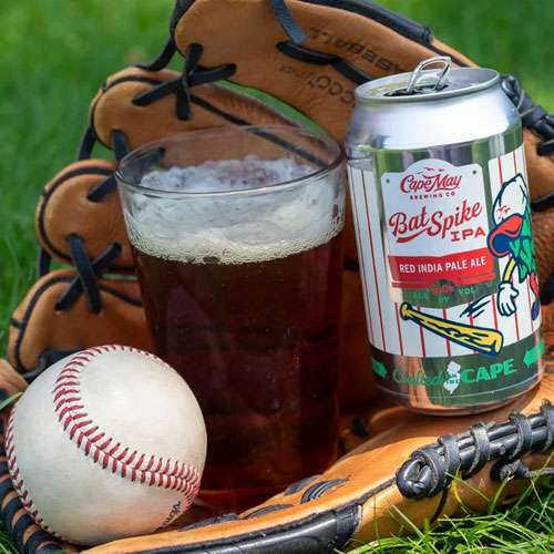 Cape May Brewing – Bat Spike IPA in a Glove