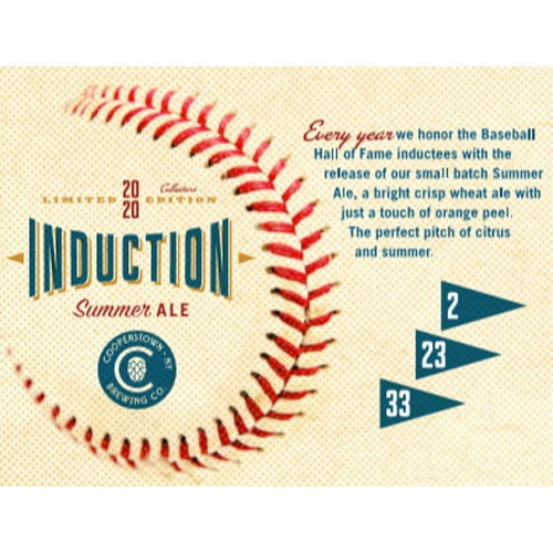 Cooperstown Brewing – Induction Ale 2020 Label
