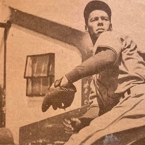 Jerry Crowley Pitching with the Brewers
