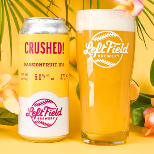 Left Field Brewery – Crushed Passionfruit IPA in a Glass