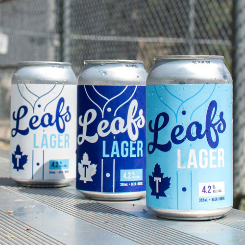 Left Field Brewery – Leafs Lager Cans