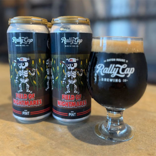 Rally Cap Brewing – Field of Nightmares Milk Stout in a Glass