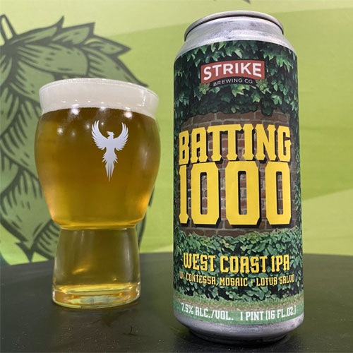 Strike Brewing Co. - Batting 1.000 West Coast IPA