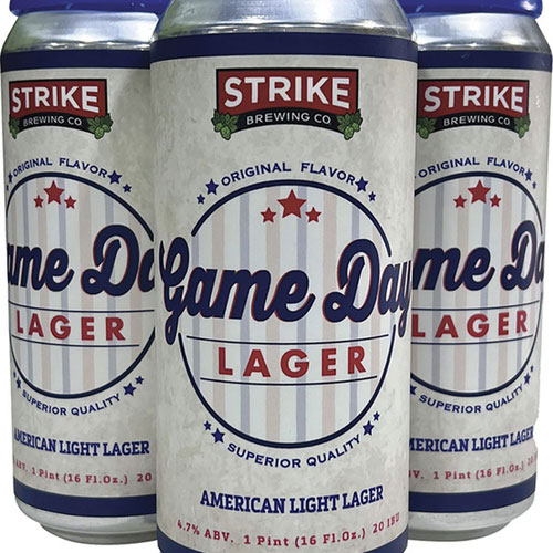 Strike Brewing Co. - Game Day Lager Cans