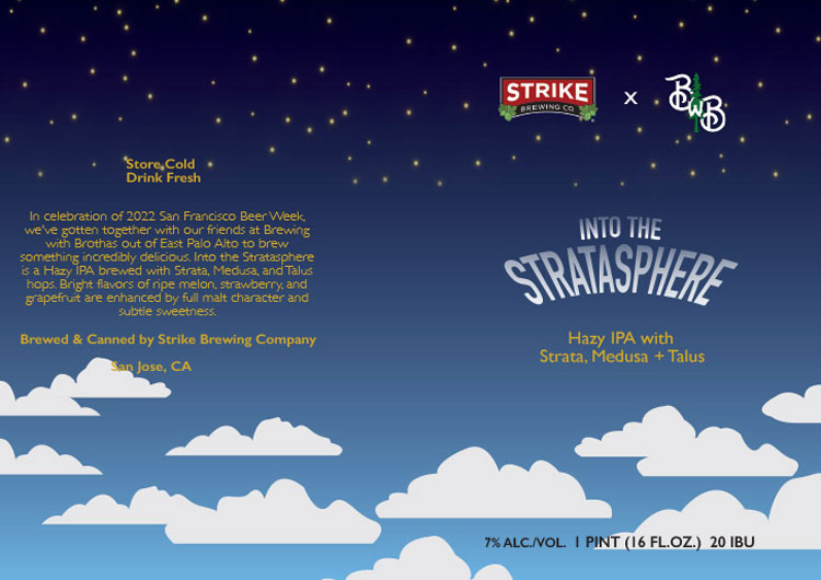 Strike Brewing Co. - Into the Stratasphere Label