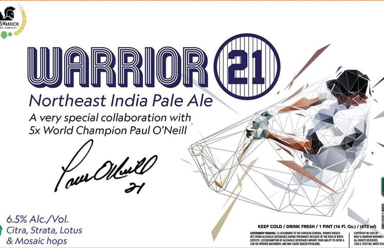 Wolf & Warrior 21 Northeast IPA Beer Label