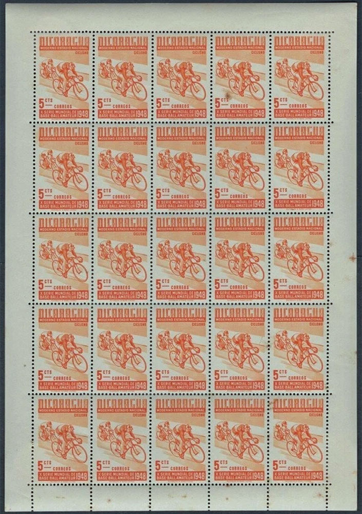 1949 Nicaragua – 10th World Series of Baseball: Cycling for C$5