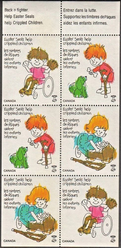 1980 Canada Easter Seals Sheet – Help Crippled Children