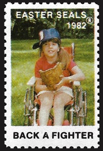 1982 Easter Seals, Back a Fighter Baseball, 3 of 4