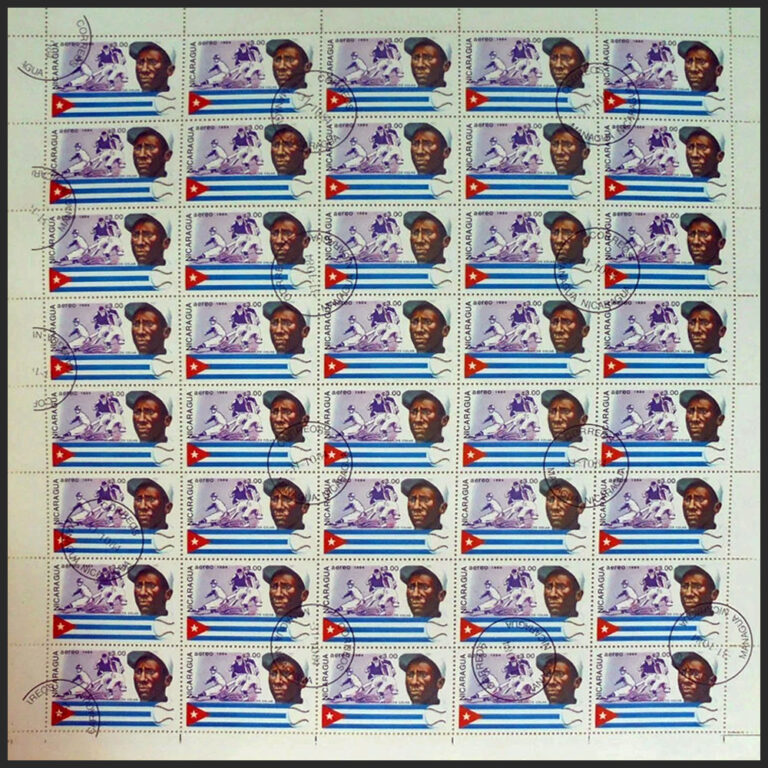 1984 Nicaragua – Famous Baseball Players, Carlos Colas Sheet