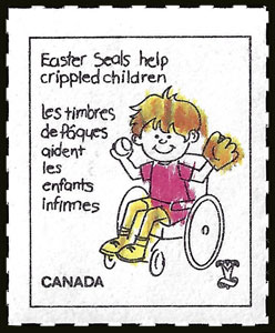 1980 Easter Seals Zipper Perf – Help Crippled Children